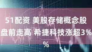 51配资 美股存储概念股盘前走高 希捷科技涨超3%